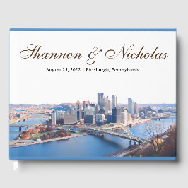 Libro de invitados personalizado de Pittsburgh Sky