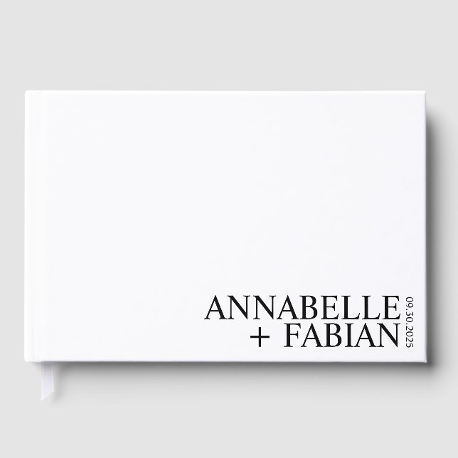 Libro de Invitados Personalizado, Libro de Firma d (Anverso)