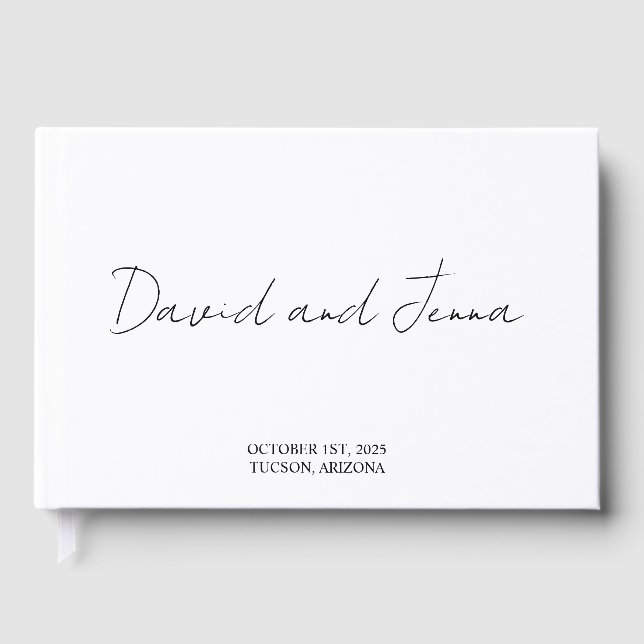 Libro de Invitados Personalizado, Libro de Invitad (Anverso)