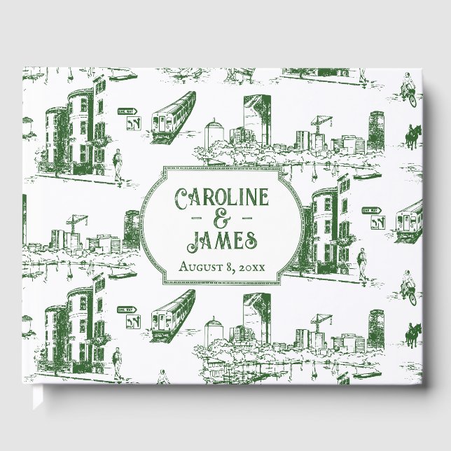 Libro de invitados personalizado sobre el bosque d (Anverso)