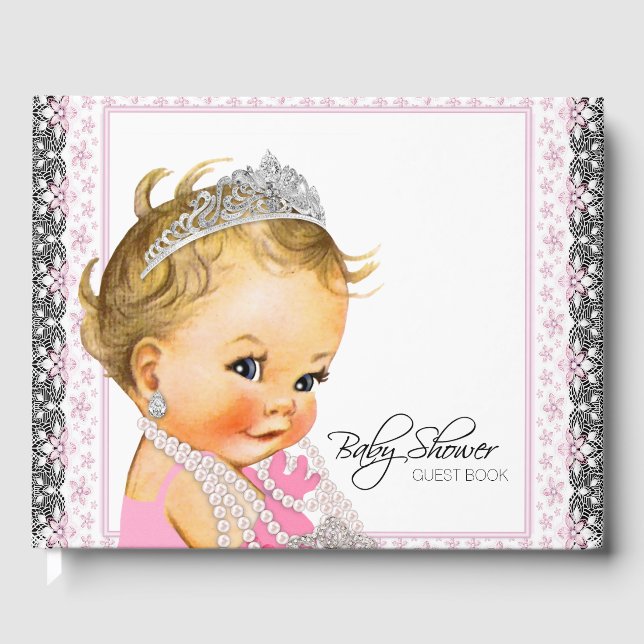 Libro de invitados Princess Baby Shower (Anverso)