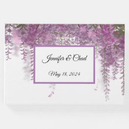 Libro de invitados Purple Floral