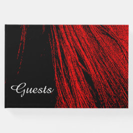 Libro de invitados Red & Black Mane