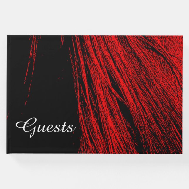 Libro de invitados Red & Black Mane (Anverso)