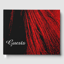 Libro de invitados Red & Black Mane