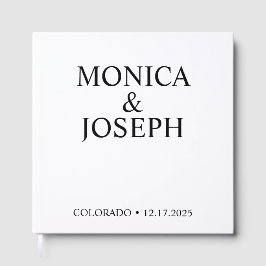 Libro de invitados regalo azul cielo polvoriento, 