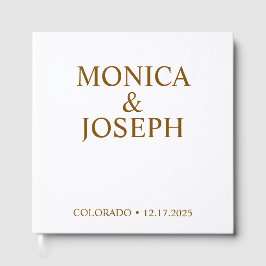 Libro de invitados regalo azul cielo polvoriento, 