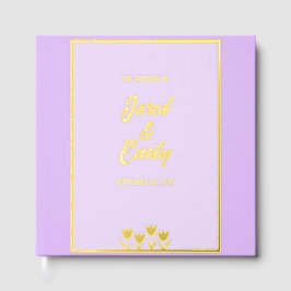 Libro de invitados Relieve metalizado Boda de colo