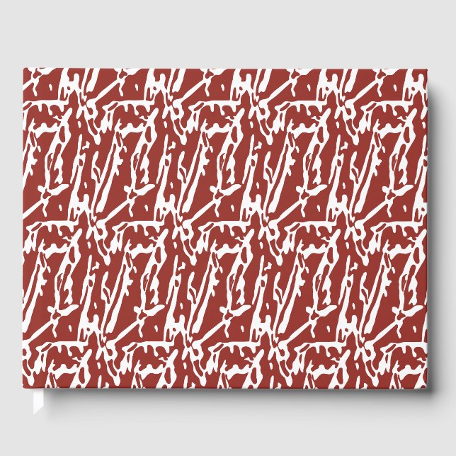 Libro de Invitados Rojo Abstracto | Recuerdo Artís (Anverso)