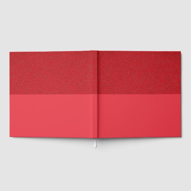 Libro de Invitados Rojo Medio Texturizado – Audaz  (Lleno)