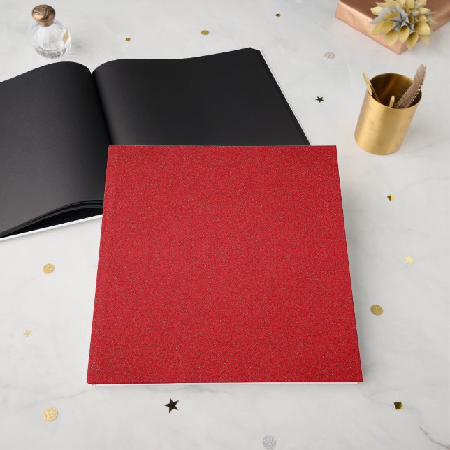 Libro de Invitados Rojo Texturizado con Páginas Ne (Anverso Abierto)