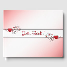 Libro de invitados Romantic Hearts