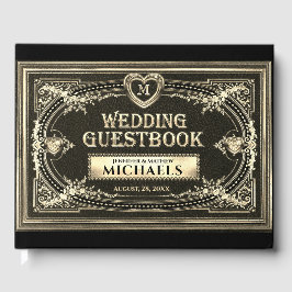 Libro de invitados Romantic Vintage Look