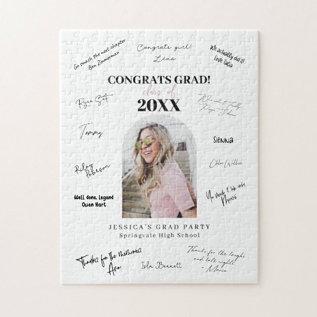 Libro de invitados rompecabezas de graduación (Subido por el creador)