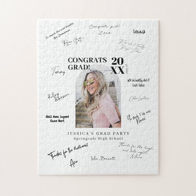Libro de invitados rompecabezas para graduación (Subido por el creador)