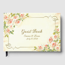 Libro de Invitados Rosa Antigua 9 x 6