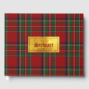 Libro de invitados Royal Stewart Plaid