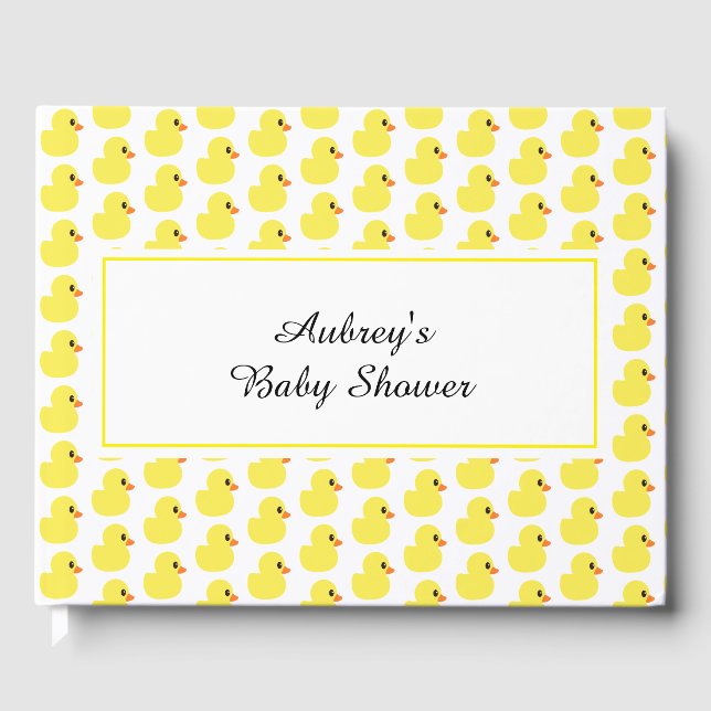 Libro de invitados "Rubber Ducky" (Anverso)