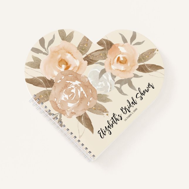 Libro de invitados Rushall Floral Bridal Shower (Anverso)