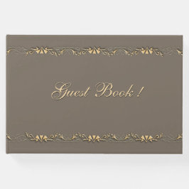 Libro de invitados Sandstone and Gold Design