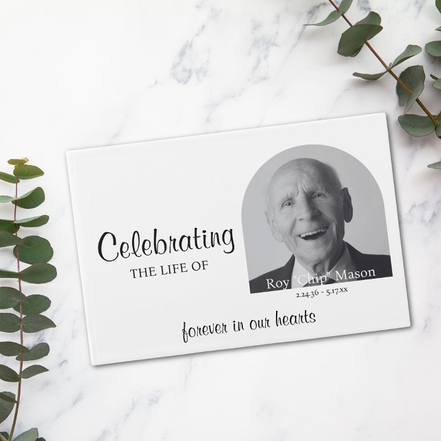 Libro de invitados simple sobre fotografía funerar (Subido por el creador)