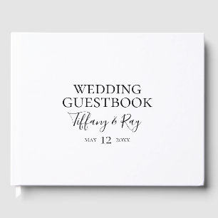 Libro de invitados simple y elegante