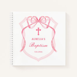 Libro de invitados sobre bautismo de Escudo de Bow