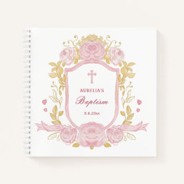 Libro de invitados sobre bautismo de Escudo de ros