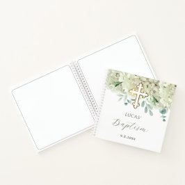 Libro de invitados sobre bautismo de hidrangea bla