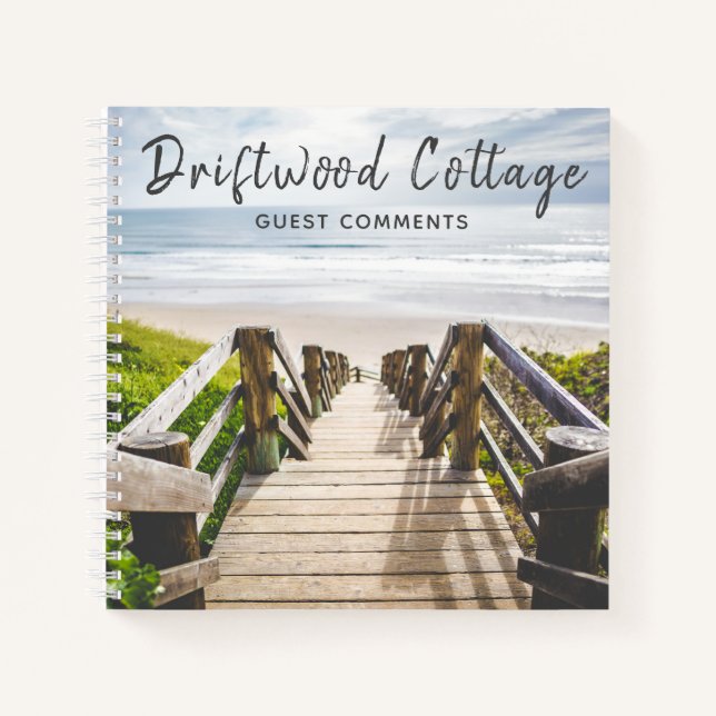 Libro de invitados sobre comentarios de vacaciones (Anverso)