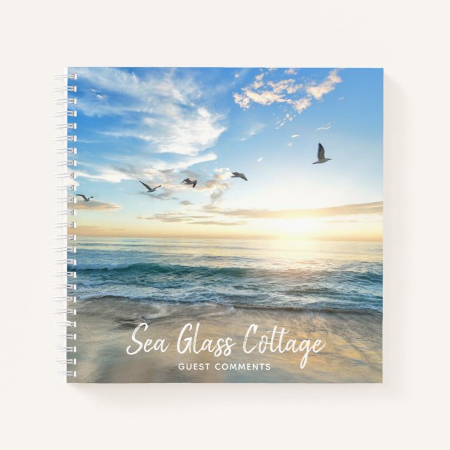 Libro de invitados sobre comentarios de vacaciones (Anverso)