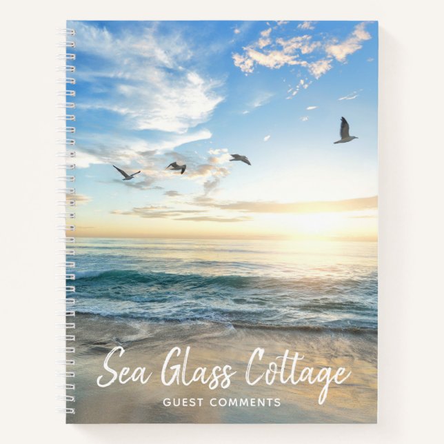 Libro de invitados sobre comentarios de vacaciones (Anverso)