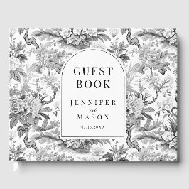 Libro de invitados sobre el boda de chinoiserie en