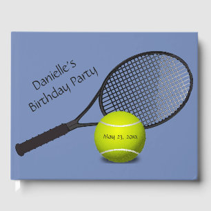 Libro de invitados sobre el diseño del tenis
