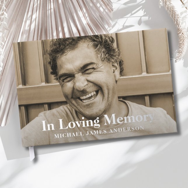 Libro de invitados sobre el funeral de la foto (Photo Memorial Guest Book)
