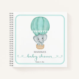 Libro de invitados sobre elefantes verdes en Baby 