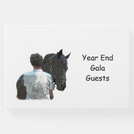 Libro de invitados sobre la luz de los caballos