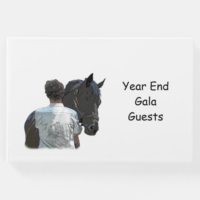 Libro de invitados sobre la luz de los caballos (Anverso)