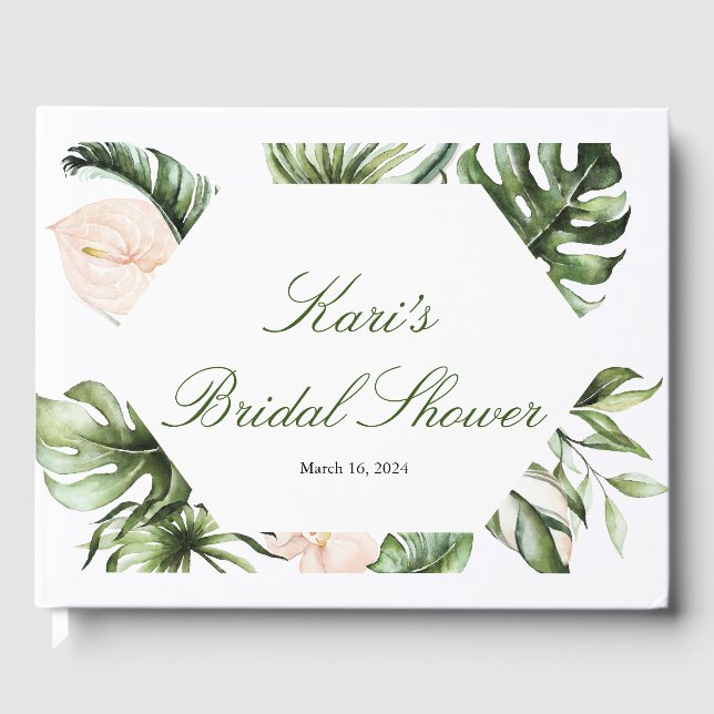 Libro de invitados sobre la vegetación tropical (Anverso)