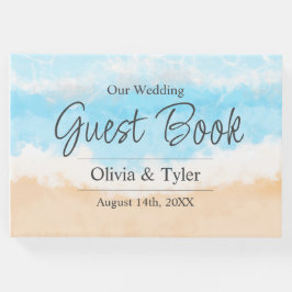 Libro de invitados sobre las olas costeras del océ