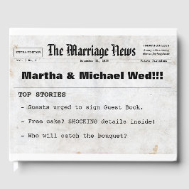 Libro de invitados sobre temas del diario Boda