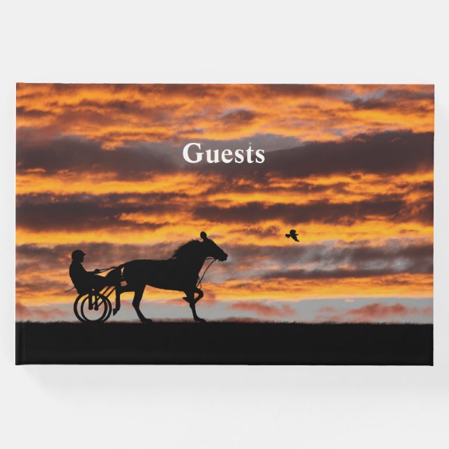 Libro de invitados Standard Trotting Racehorse (Anverso)