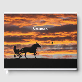 Libro de invitados Standard Trotting Racehorse