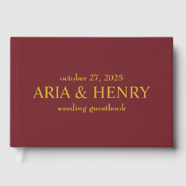 Libro de invitados verde • Boda moderna tradiciona