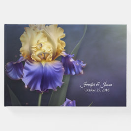 Libro de invitados Violet and Yellow Iris Boda