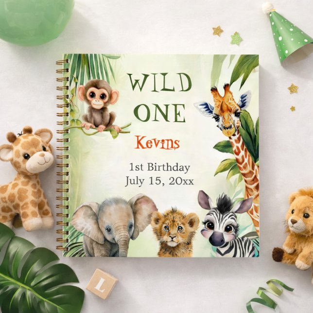 Libro de Invitados Wild One Safari 1er Cumpleaños (Subido por el creador)
