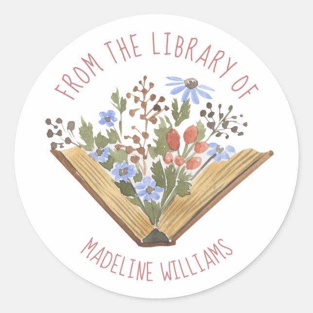 Libro de la etiqueta Biblioteca de la placa (Anverso)