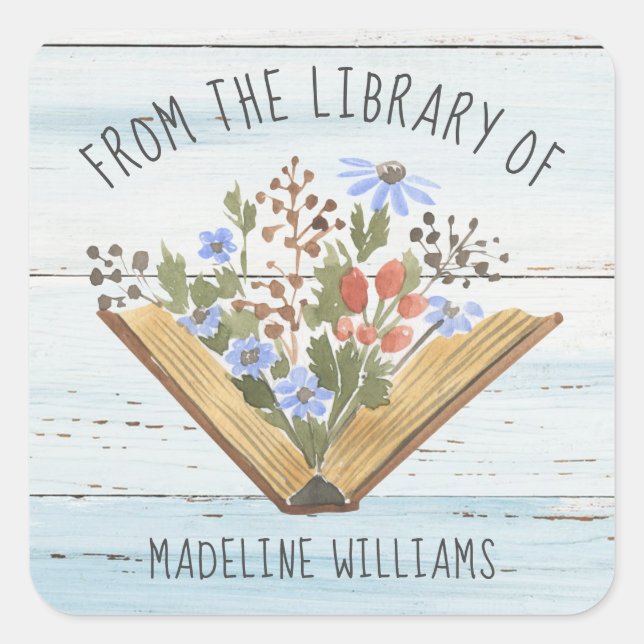 Libro de la etiqueta Biblioteca de la placa (Anverso)