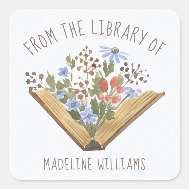 Libro de la etiqueta Biblioteca de la placa (Anverso)