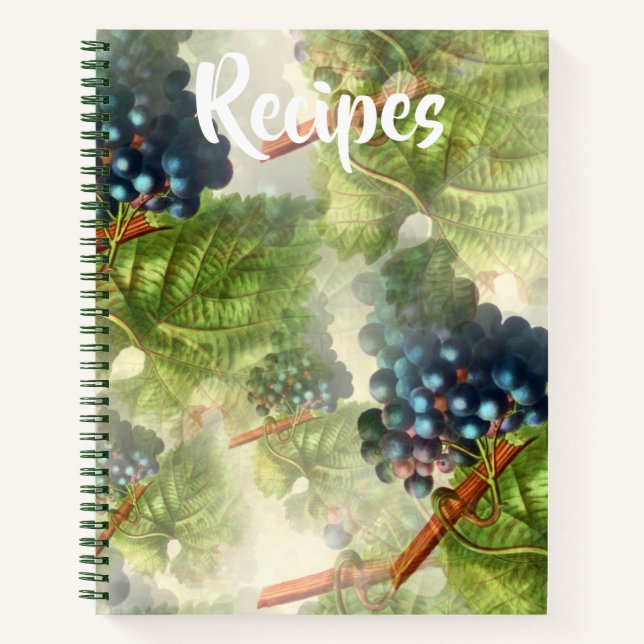 Libro de la receta de uvas moradas (Anverso)